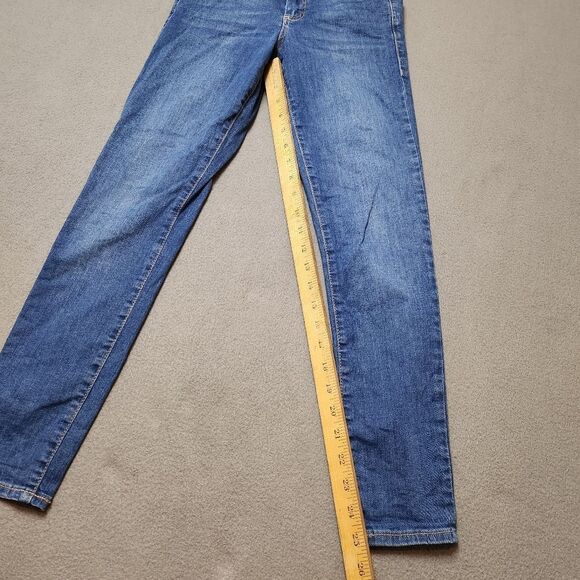 Topshop Blue Motto Leigh Skinny Jeans - Picture 10 of 12